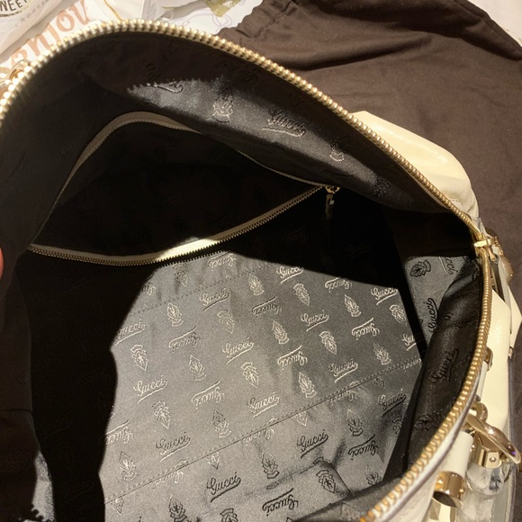 GUCCI Horsebit IVORY LEATHER Convertible Satchel - NEW!!!! - PRICE FIRM!!!! - Picture 12 of 13